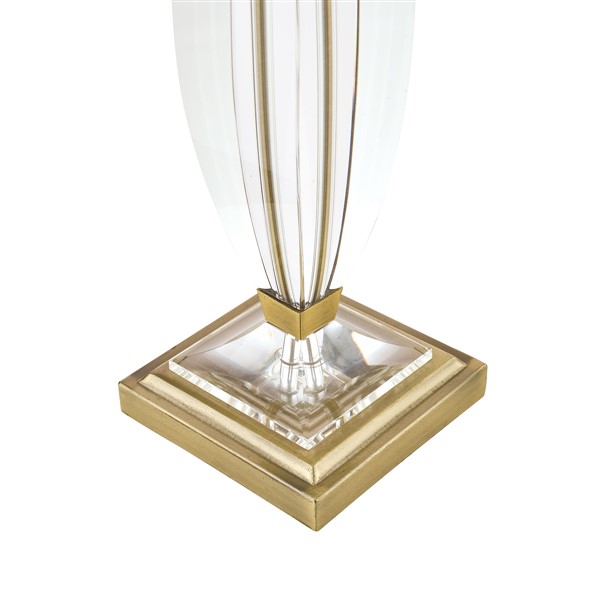 (image for) Laura Ashley Carson Large Table Lamp Antique Brass & Crystal Base Only